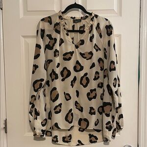 Stylish Animal Print Blouse